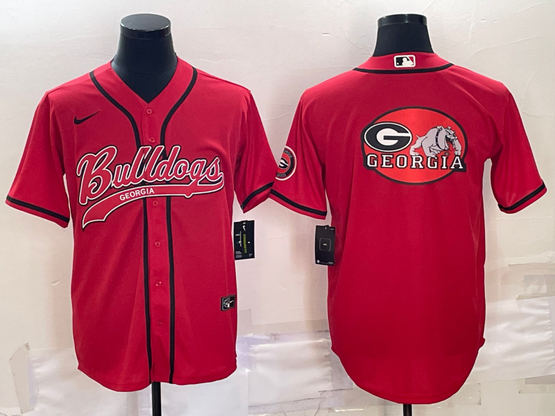 2023 Men Georgia Bulldogs blank red Stitched NCAA Jersey->ncaa teams->NCAA Jersey